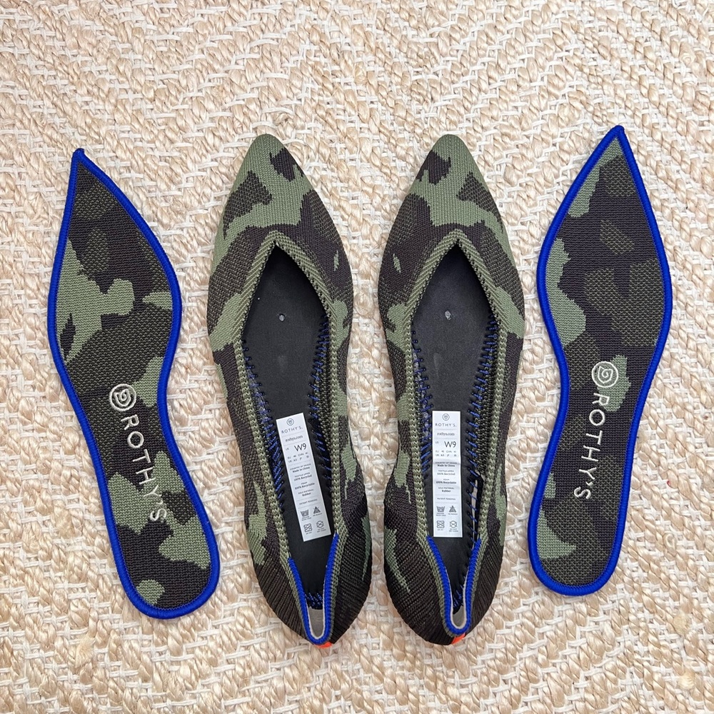 Rothy's The Point Olive Camo - Picture 7 of 9